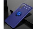 Funda Magnetica Soporte con Anillo Giratorio 360 para Oppo A91 Azul