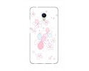 Funda Gel Tpu para Meizu M5S Diseño Flores Minimal Dibujos