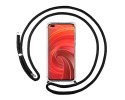 Funda Colgante Transparente para Realme X50 Pro 5G con Cordon Negro
