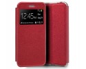 Funda Libro Soporte con Ventana para Alcatel 1B 2020 Color Roja