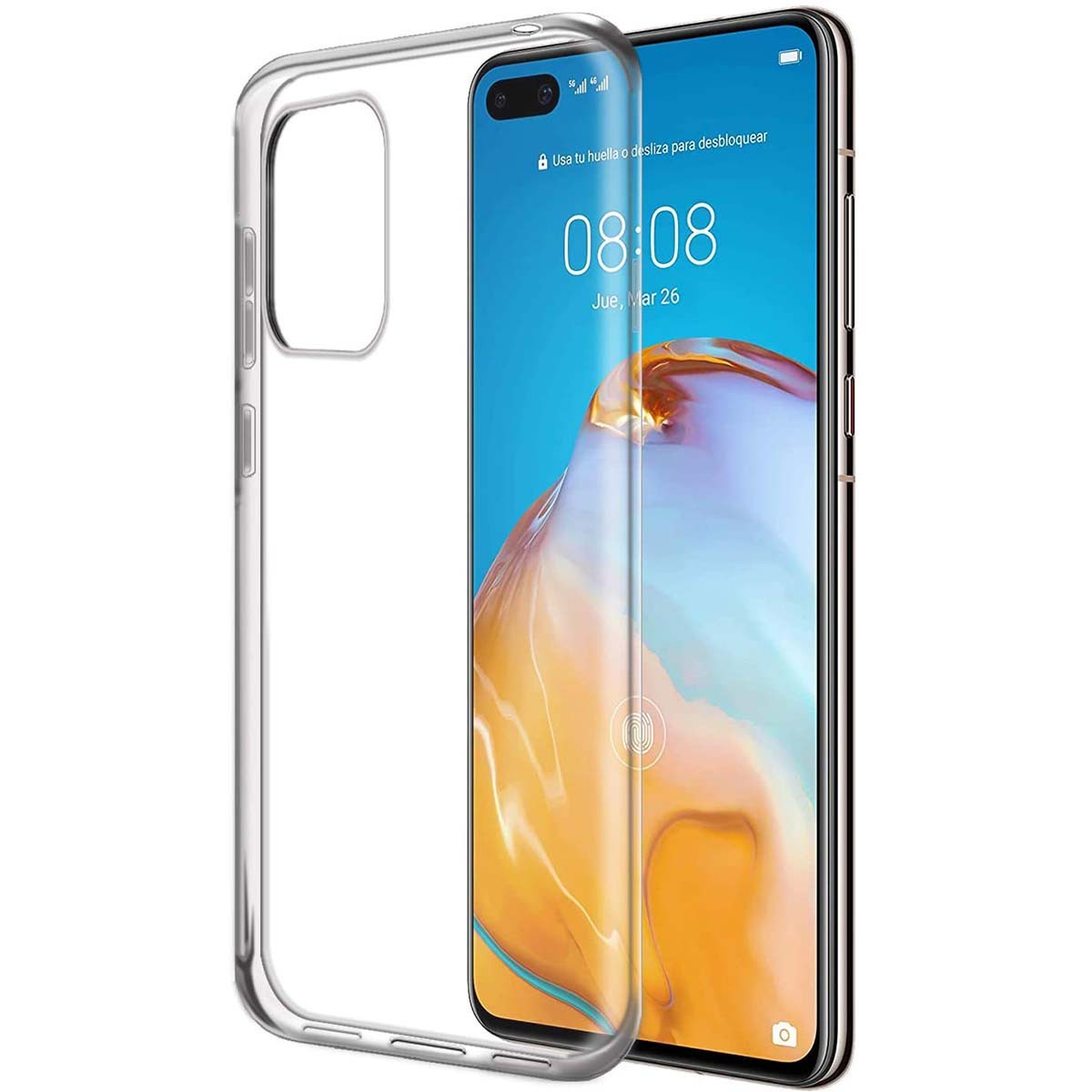 Funda Silicona Gel TPU Transparente para Huawei P40
