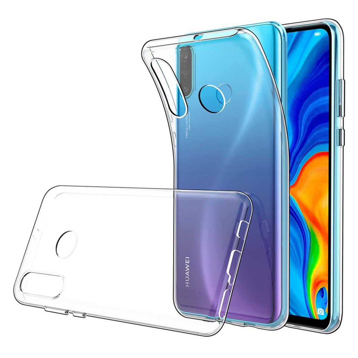 Funda Silicona Gel TPU Transparente para Huawei P40 Lite E