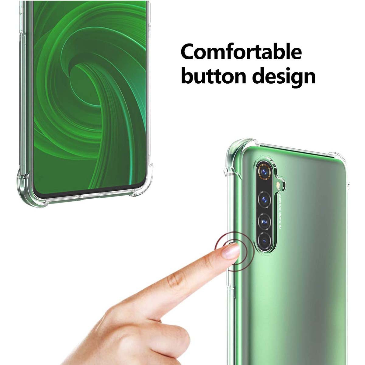 Funda Gel Tpu Anti-Shock Transparente para Realme X50 Pro 5G