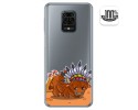 Funda Gel Transparente para Xiaomi Redmi Note 9S / Note 9 Pro diseño Bufalo Dibujos