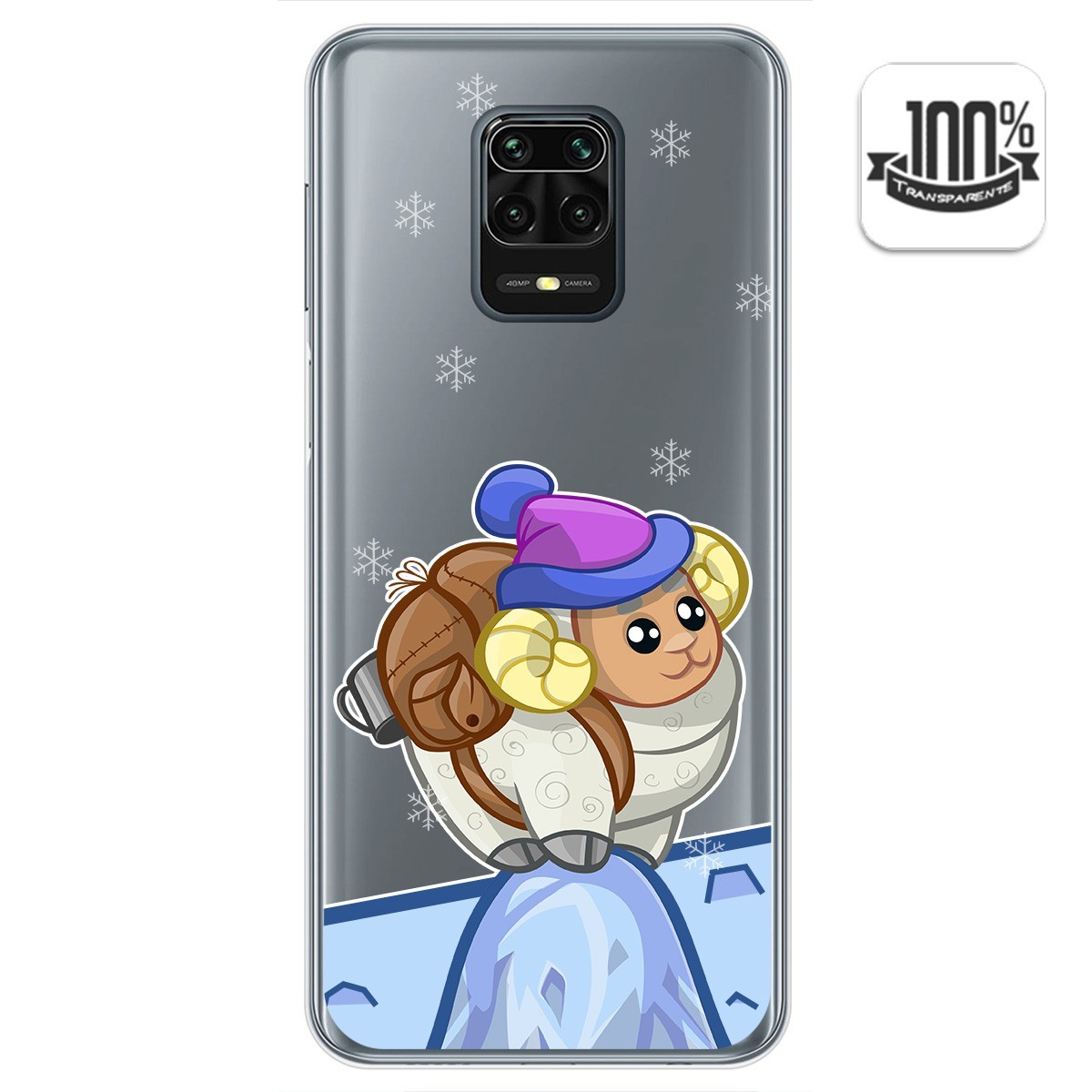 Funda Gel Transparente para Xiaomi Redmi Note 9S / Note 9 Pro diseño Cabra Dibujos