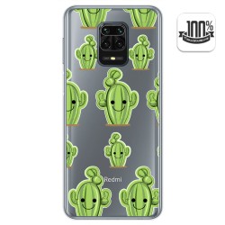 Funda Gel Transparente para Xiaomi Redmi Note 9S / Note 9 Pro diseño Cactus Dibujos