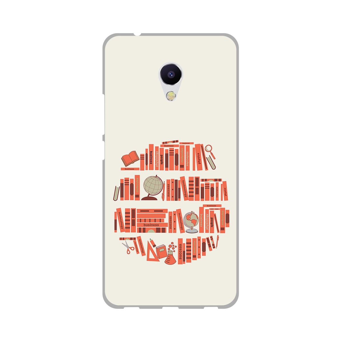 Funda Gel Tpu para Meizu M5S Diseño Mundo Libro Dibujos