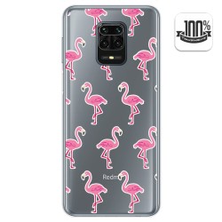 Funda Gel Transparente para Xiaomi Redmi Note 9S / Note 9 Pro diseño Flamenco Dibujos