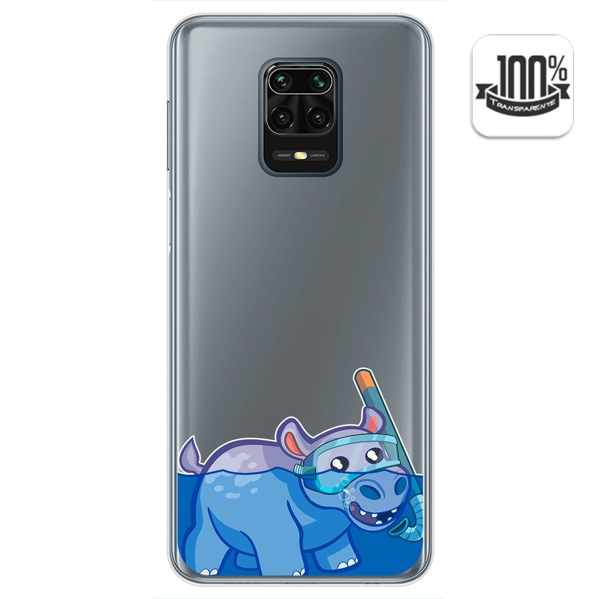 Funda Gel Transparente para Xiaomi Redmi Note 9S / Note 9 Pro diseño Hipo Dibujos