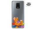 Funda Gel Transparente para Xiaomi Redmi Note 9S / Note 9 Pro diseño Leopardo Dibujos
