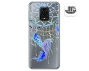 Funda Gel Transparente para Xiaomi Redmi Note 9S / Note 9 Pro diseño Plumas Dibujos