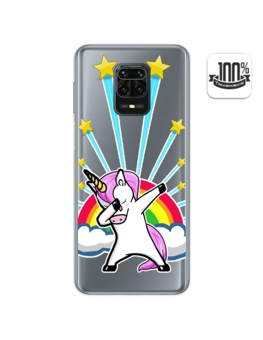 Funda Gel Transparente para Xiaomi Redmi Note 9S / Note 9 Pro diseño Unicornio Dibujos