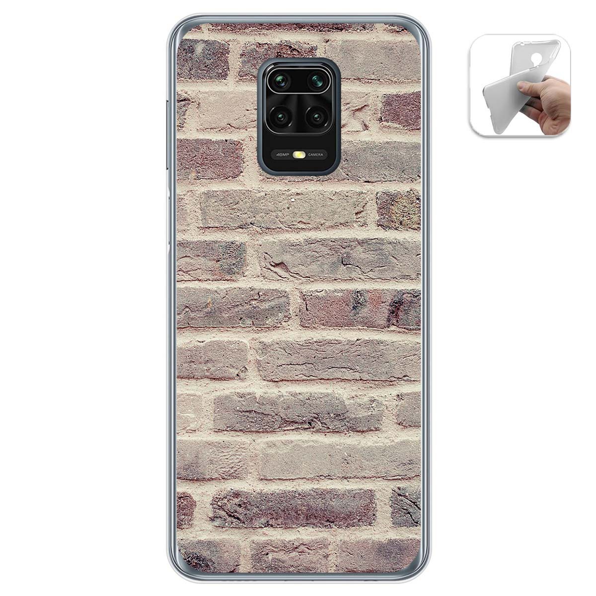 Funda Gel Tpu para Xiaomi Redmi Note 9S / Note 9 Pro diseño Ladrillo 01 Dibujos