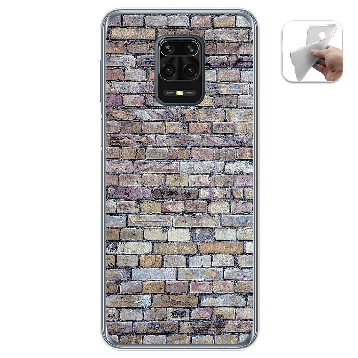 Funda Gel Tpu para Xiaomi Redmi Note 9S / Note 9 Pro diseño Ladrillo 02 Dibujos