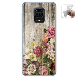 Funda Gel Tpu para Xiaomi Redmi Note 9S / Note 9 Pro diseño Madera 08 Dibujos