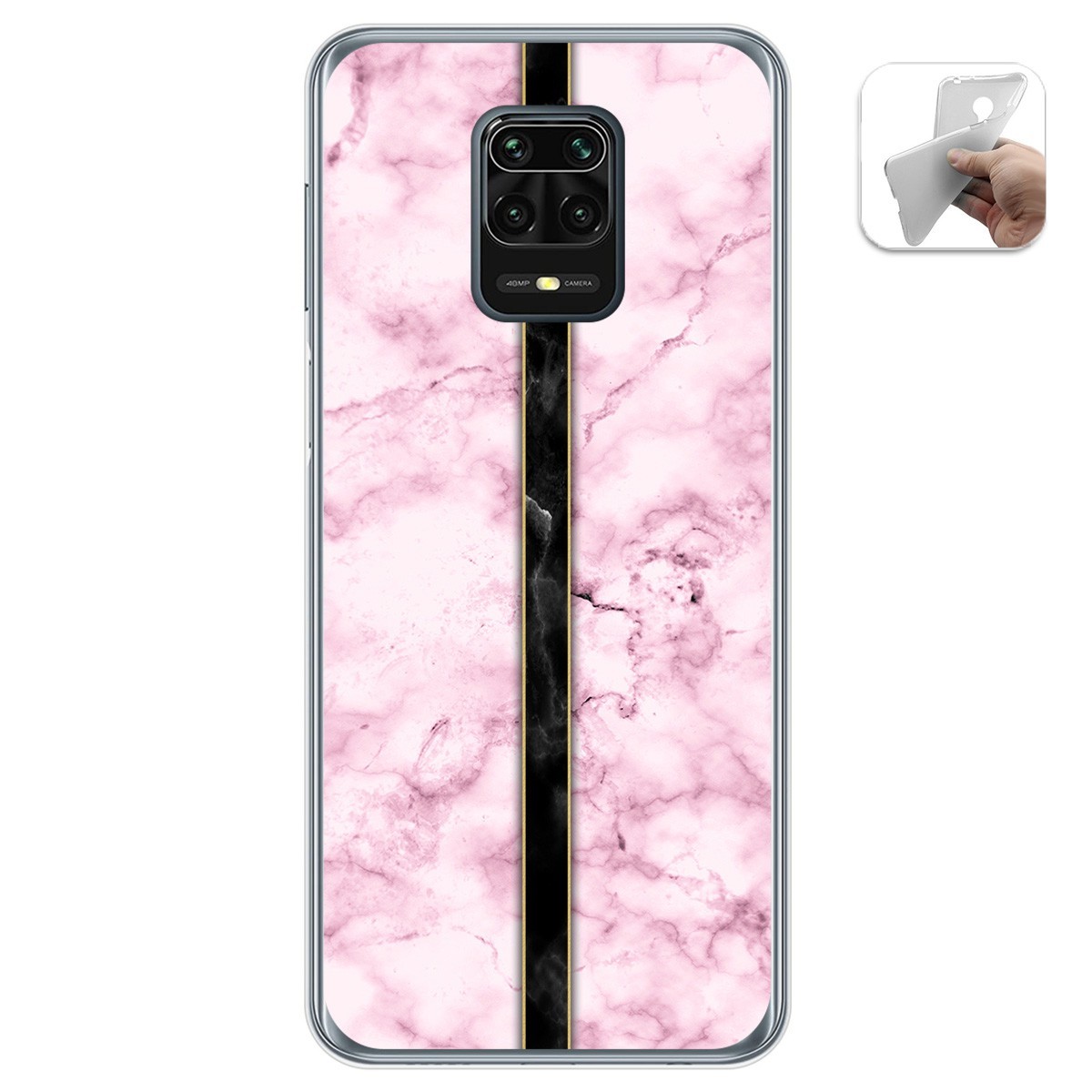 Funda Gel Tpu para Xiaomi Redmi Note 9S / Note 9 Pro diseño Mármol 04 Dibujos