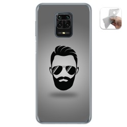 Funda Gel Tpu para Xiaomi Redmi Note 9S / Note 9 Pro diseño Barba Dibujos
