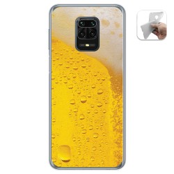 Funda Gel Tpu para Xiaomi Redmi Note 9S / Note 9 Pro diseño Cerveza Dibujos
