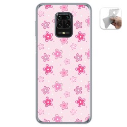Funda Gel Tpu para Xiaomi Redmi Note 9S / Note 9 Pro diseño Flores Dibujos