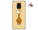 Funda Gel Tpu para Xiaomi Redmi Note 9S / Note 9 Pro diseño Jirafa Dibujos
