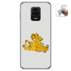 Funda Gel Tpu para Xiaomi Redmi Note 9S / Note 9 Pro diseño Leones Dibujos