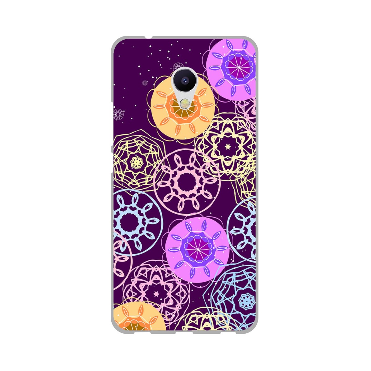 Funda Gel Tpu para Meizu M5S Diseño Radial Dibujos