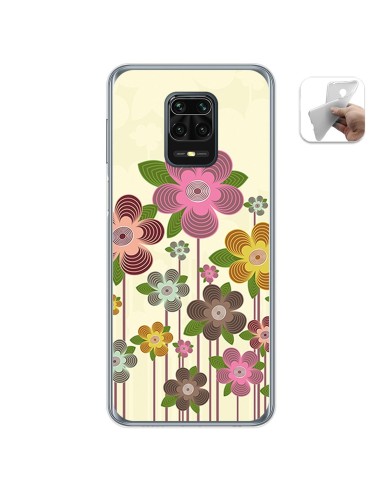 Funda Gel Tpu para Xiaomi Redmi Note 9S / Note 9 Pro diseño Primavera En Flor Dibujos