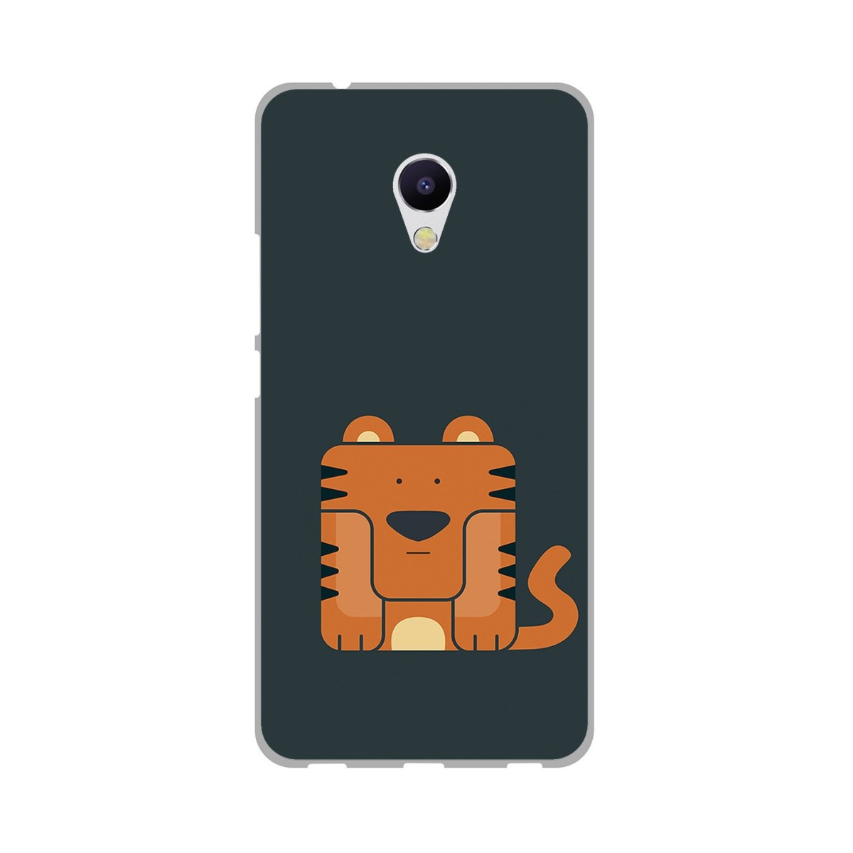 Funda Gel Tpu para Meizu M5S Diseño Tigre Dibujos