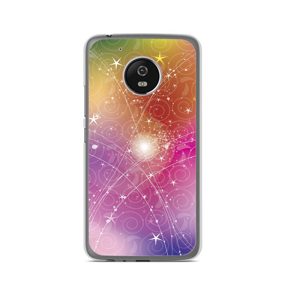 Funda Gel Tpu para Lenovo Moto G5 Diseño Abstracto Dibujos