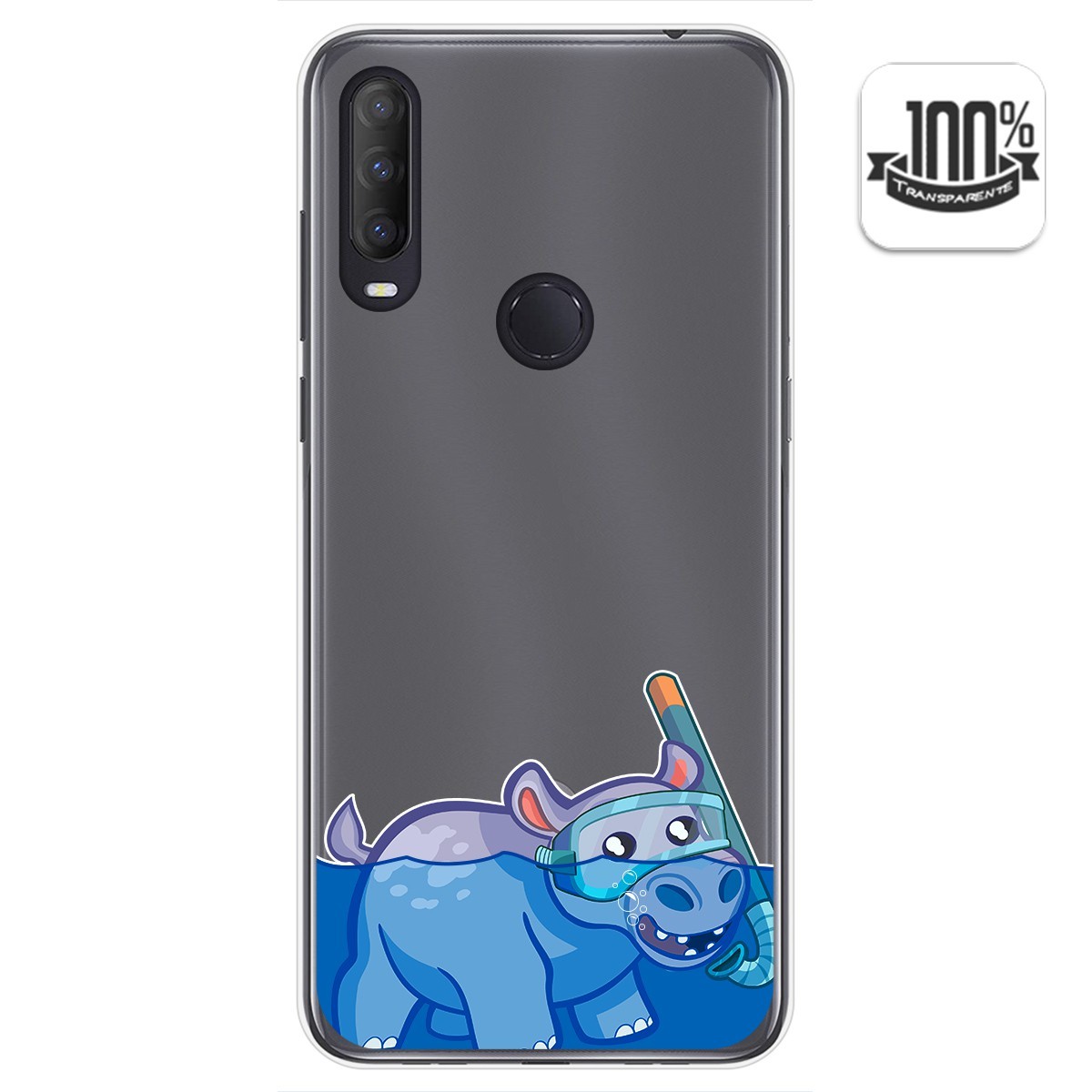 Funda Gel Transparente para Alcatel 1S 2020 / 3L 2020 diseño Hipo Dibujos