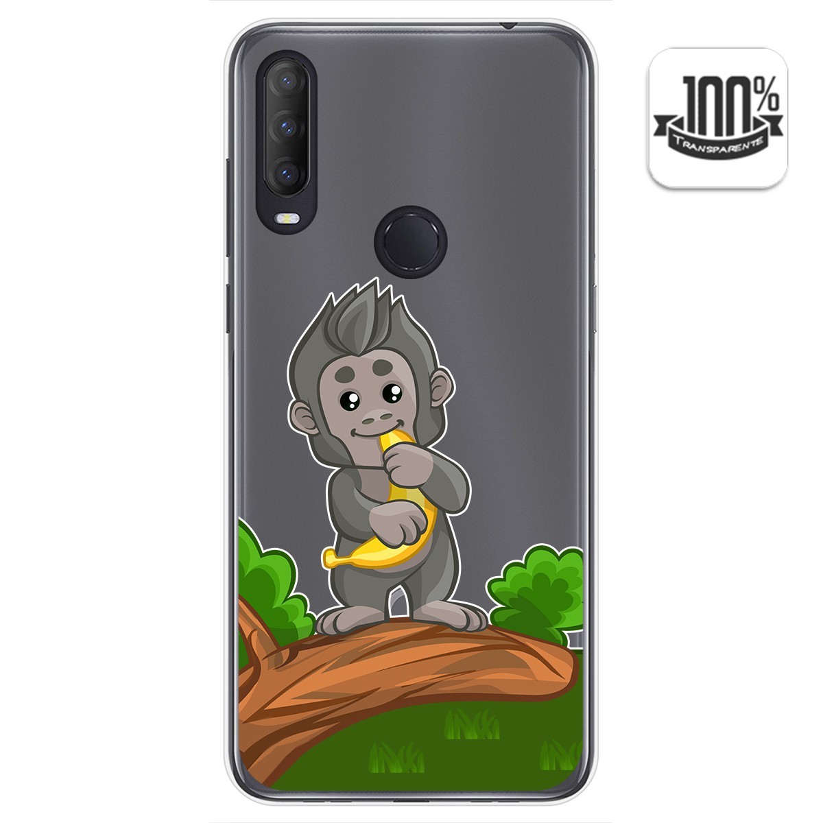 Funda Gel Transparente para Alcatel 1S 2020 / 3L 2020 diseño Mono Dibujos