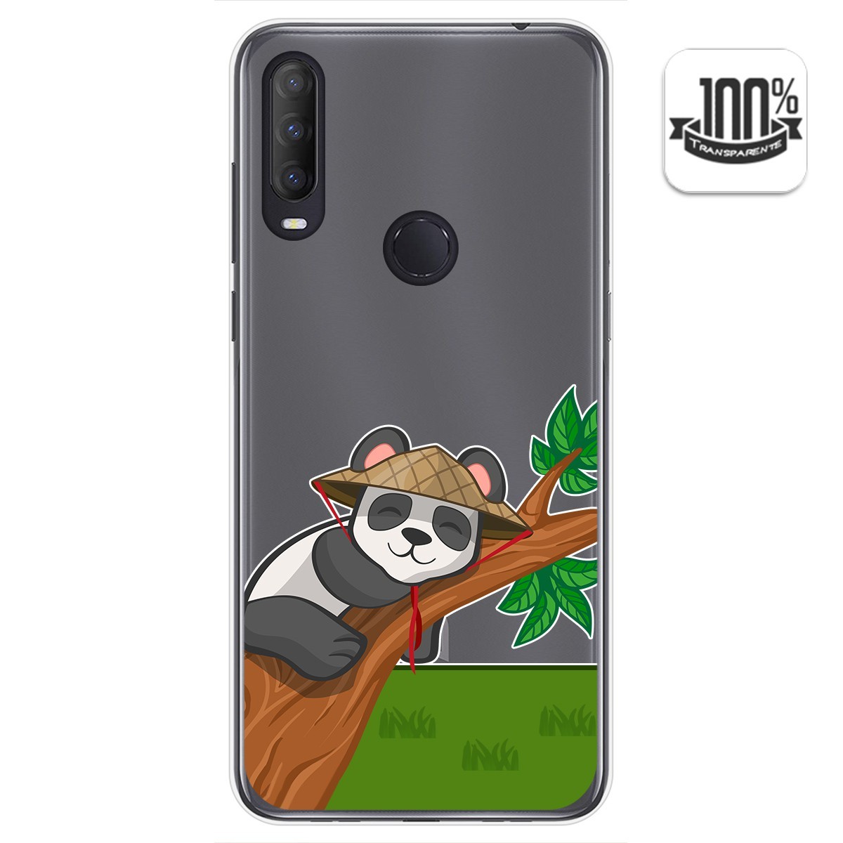 Funda Gel Transparente para Alcatel 1S 2020 / 3L 2020 diseño Panda Dibujos