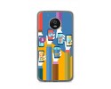 Funda Gel Tpu para Lenovo Moto G5 Diseño Apps Dibujos