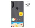 Funda Gel Transparente para Alcatel 1S 2020 / 3L 2020 diseño Playa Dibujos