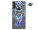 Funda Gel Transparente para Alcatel 1S 2020 / 3L 2020 diseño Plumas Dibujos