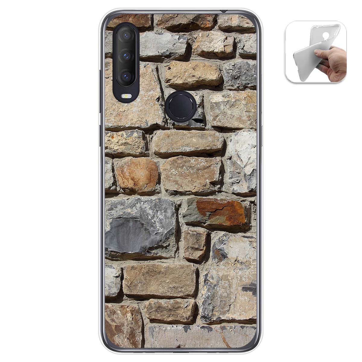 Funda Gel Tpu para Alcatel 1S 2020 / 3L 2020 diseño Ladrillo 03 Dibujos