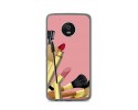 Funda Gel Tpu para Lenovo Moto G5 Diseño Brochas Dibujos
