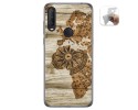 Funda Gel Tpu para Alcatel 1S 2020 / 3L 2020 diseño Madera 07 Dibujos