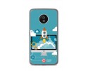 Funda Gel Tpu para Lenovo Moto G5 Diseño Cohete Dibujos
