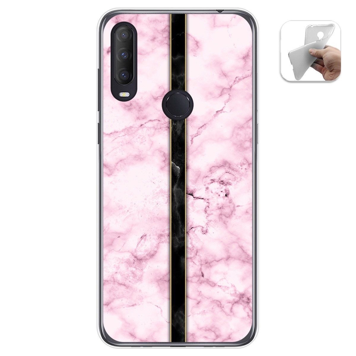 Funda Gel Tpu para Alcatel 1S 2020 / 3L 2020 diseño Mármol 04 Dibujos