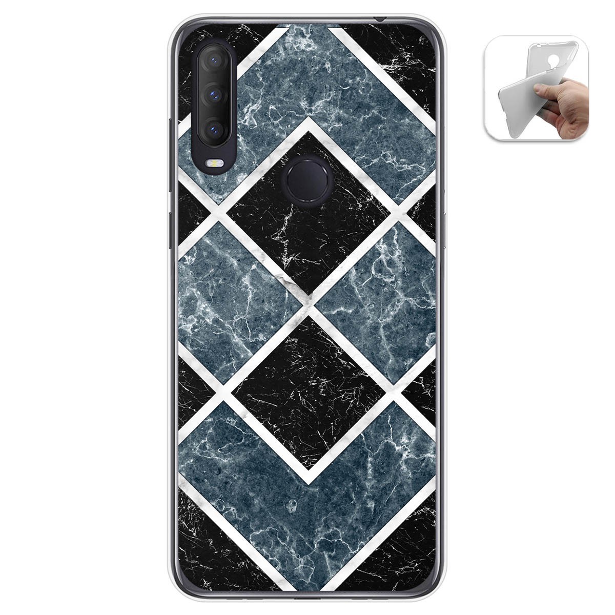 Funda Gel Tpu para Alcatel 1S 2020 / 3L 2020 diseño Mármol 06 Dibujos