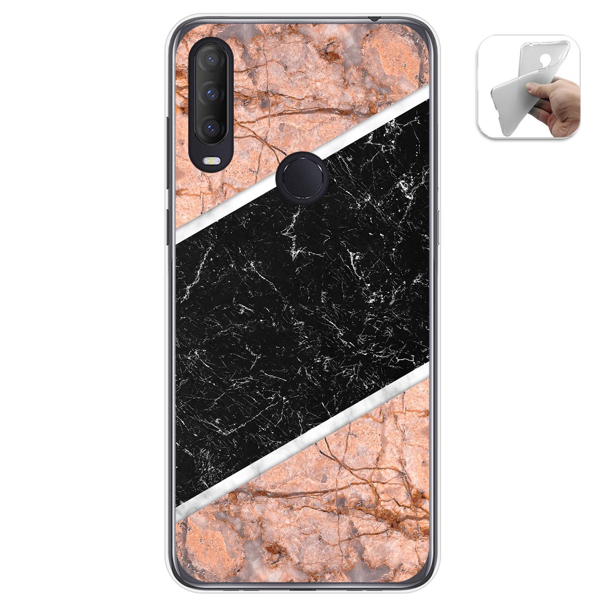 Funda Gel Tpu para Alcatel 1S 2020 / 3L 2020 diseño Mármol 07 Dibujos