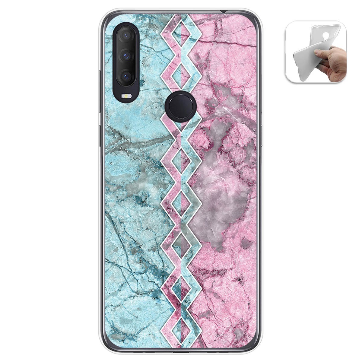 Funda Gel Tpu para Alcatel 1S 2020 / 3L 2020 diseño Mármol 08 Dibujos