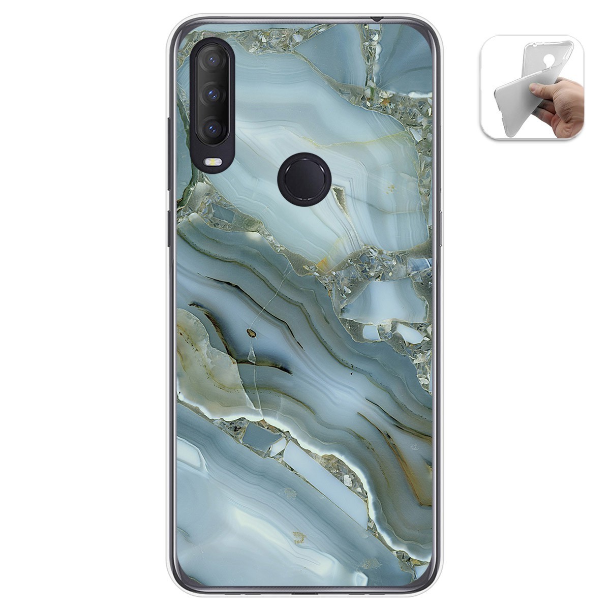 Funda Gel Tpu para Alcatel 1S 2020 / 3L 2020 diseño Mármol 09 Dibujos