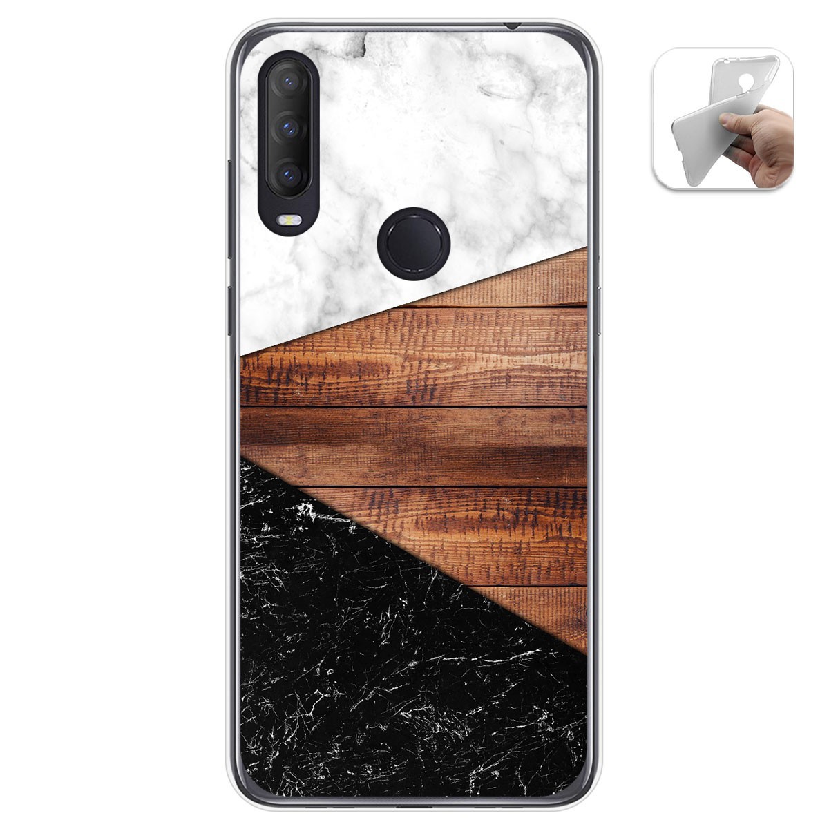 Funda Gel Tpu para Alcatel 1S 2020 / 3L 2020 diseño Mármol 11 Dibujos
