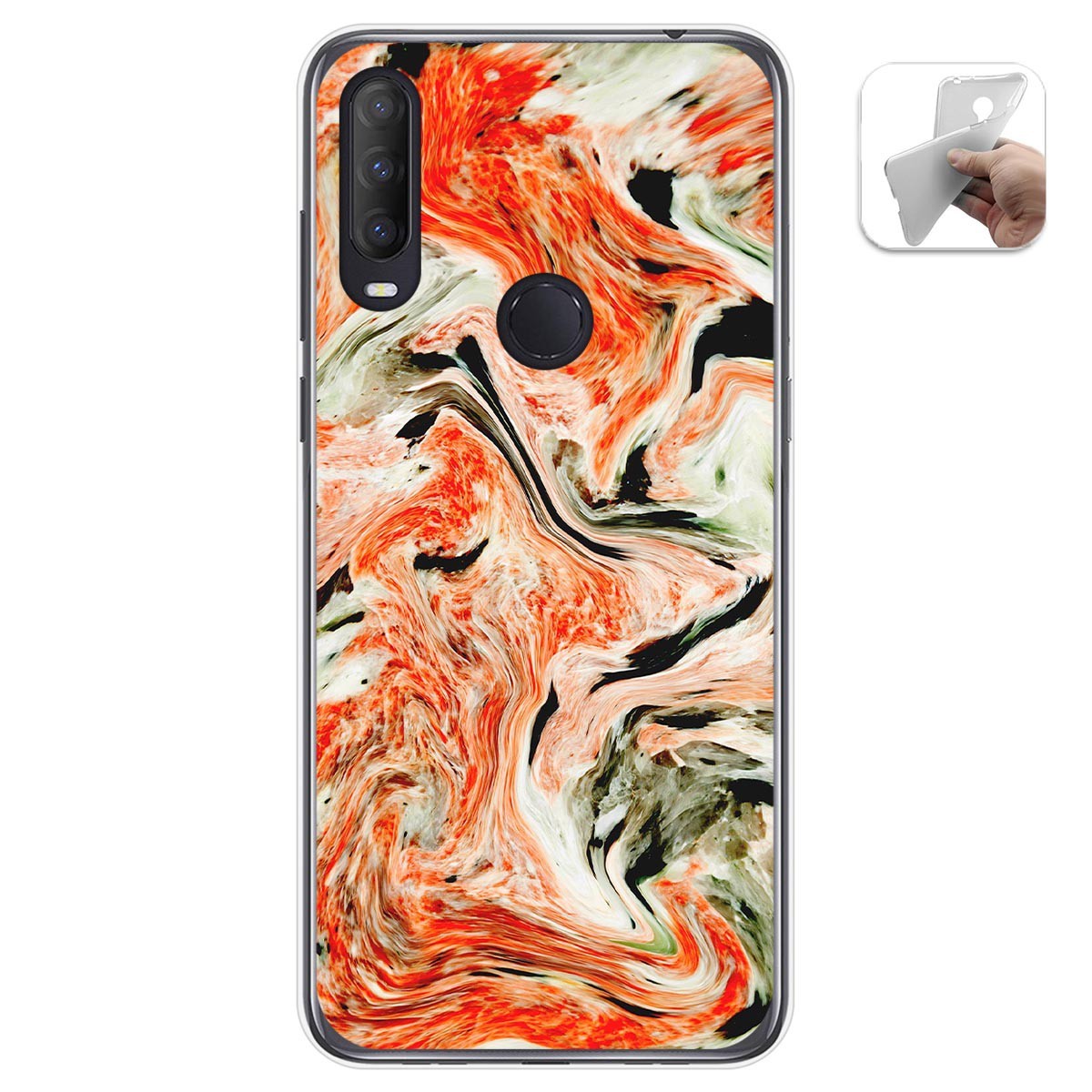 Funda Gel Tpu para Alcatel 1S 2020 / 3L 2020 diseño Mármol 12 Dibujos