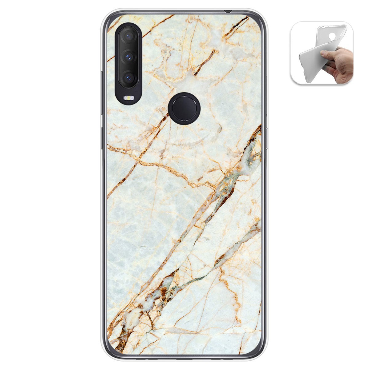 Funda Gel Tpu para Alcatel 1S 2020 / 3L 2020 diseño Mármol 13 Dibujos