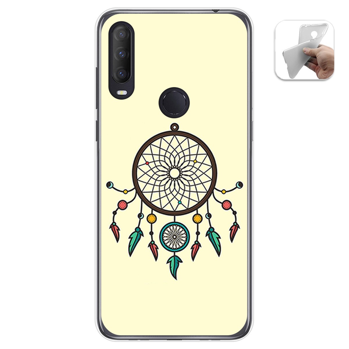Funda Gel Tpu para Alcatel 1S 2020 / 3L 2020 diseño Atrapasueños Dibujos