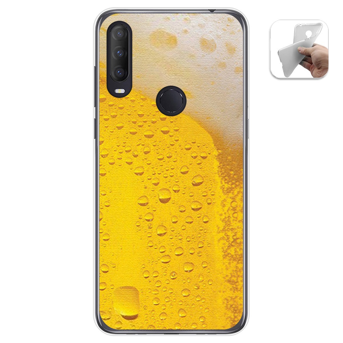 Funda Gel Tpu para Alcatel 1S 2020 / 3L 2020 diseño Cerveza Dibujos