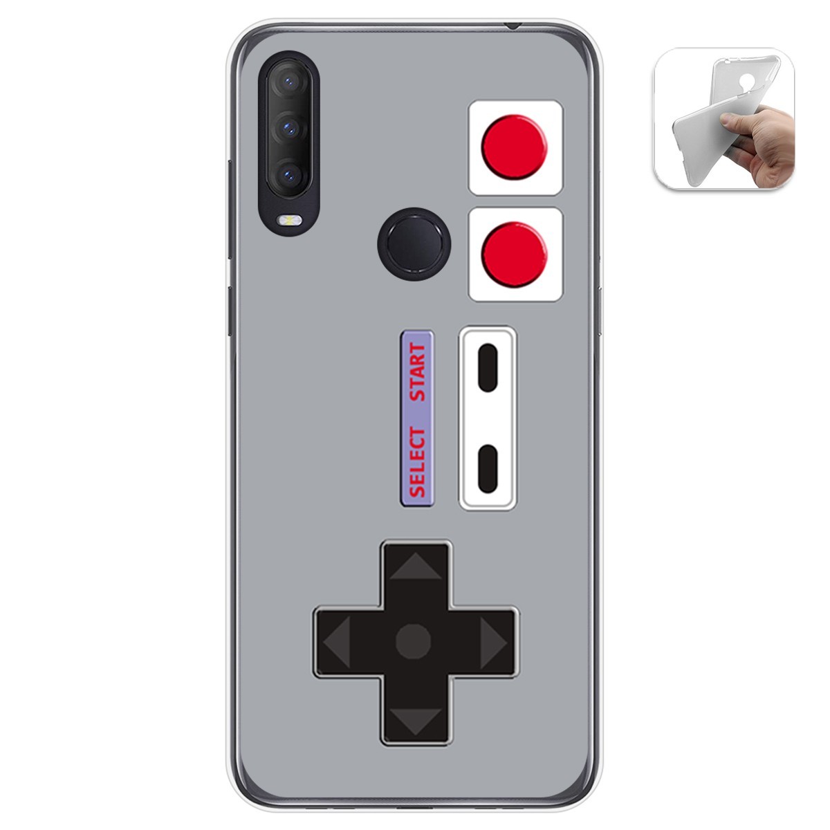 Funda Gel Tpu para Alcatel 1S 2020 / 3L 2020 diseño Consola Dibujos